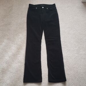 Express Black Velvet Pants, Size 0